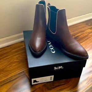 Coach Bowery Leather Bootie